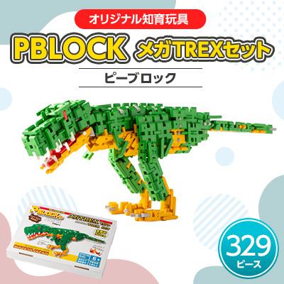 ふるさと納税 太田市 【オリジナル知育玩具】PBLOCK(ピーブロック)メガTREXセット