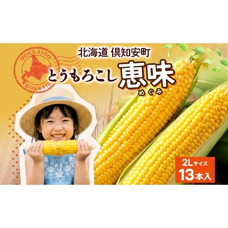 とうもろこし 北海道産 恵味 朝もぎ 2Lサイズ とうもろこし【13本 約5kg】