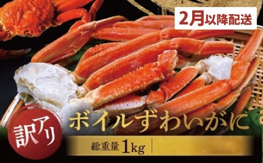 
            【2026年２月～発送】訳あり ボイル ずわいがに 総重量 1kg (内容量 900g)規格外 不揃い 傷 足 訳アリ わけあり 脚折れ 2L～3L 大サイズ 弥七商店 かに弥 ずわい蟹 ズワイガニ かに カニ 蟹 カニ足 脚 ずわい 鍋
          