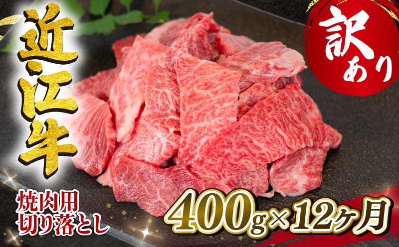 
                  【12回定期便】 近江牛 全12回 焼肉用 切り落とし 400g  冷凍 黒毛和牛 ( 12ヵ月 切り落し 和牛 ブランド牛 ごはんのお供 牛肉 和牛 惣菜 おかず 焼き肉 焼肉 切落し 贈り物 ギフト 国産 滋賀県 竜王町 岡喜 神戸牛 松阪牛 に並ぶ 日本三大和牛 ふるさと納税 )
                