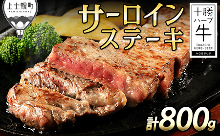 十勝ハーブ牛 サーロイン ステーキ 計800g（200g×4枚） 北海道産 牛肉 赤身 国産 旨味を逃さないスキンパック包装 キャンプ アウトドア バーベキュー BBQ