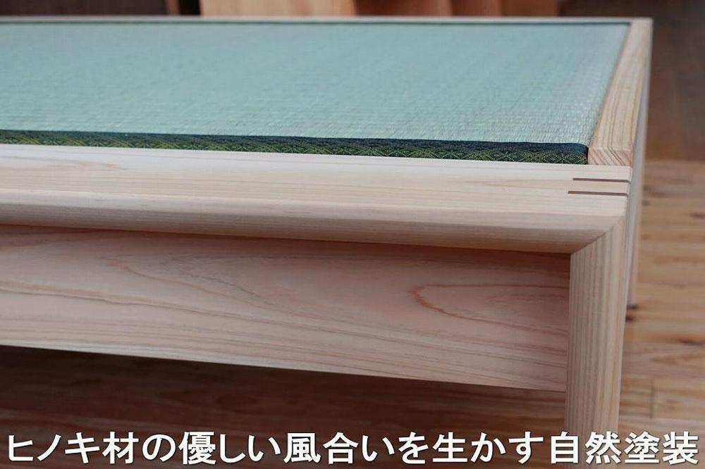 国産ヒノキ無垢材の畳ベッドKOTO2ダブルサイズ