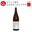 【ふるさと納税】しくじった時にのむ焼酎 どうして誰も止めなかったんですか 1.8L 25度 球磨焼酎 米焼酎 お酒 酒 地酒 米 焼酎 しょうちゅう 球磨 おもしろい 映え デザイン 熊本県 多良木町 林酒造場 送料無料