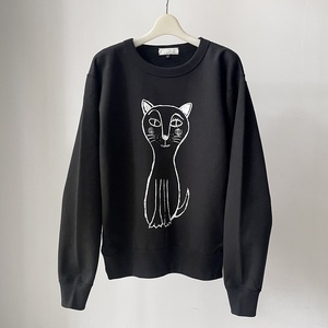 CAT SWEATSHIRT【LLサイズ／BLACK】