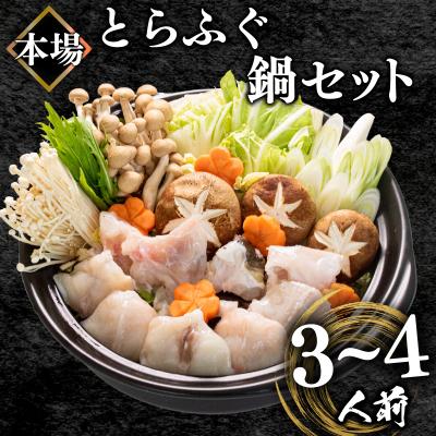 ふるさと納税 下関市 ふぐ鍋セット 3~4人前 500g 冷凍