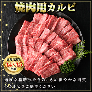【B01032】＜A5等級＞鹿児島黒牛カルビ焼肉用(計約1.2kg・約600g×2) 牛肉専門店自慢のお肉 鹿児島 国産 九州産 牛肉 黒牛 鹿児島黒牛 和牛日本一 お肉 カルビ 焼肉 BBQ バーベ