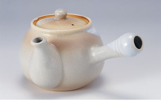 
[№5226-0470]萩焼 姫萩 茶こし付 茶器 揃
