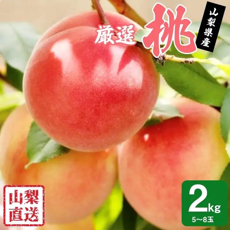 【2026年発送★先行予約】厳選!!池田青果の桃　2kg　5～8玉 173-004