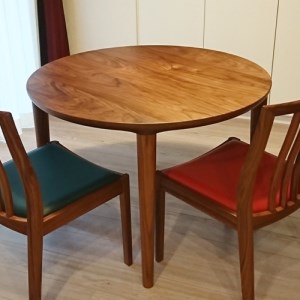 ラウンドテーブル エミネント 1000 ウォールナット材 ダイニング 家具蔵 KAGURA 【ラウンドテーブル】 【ho1059】