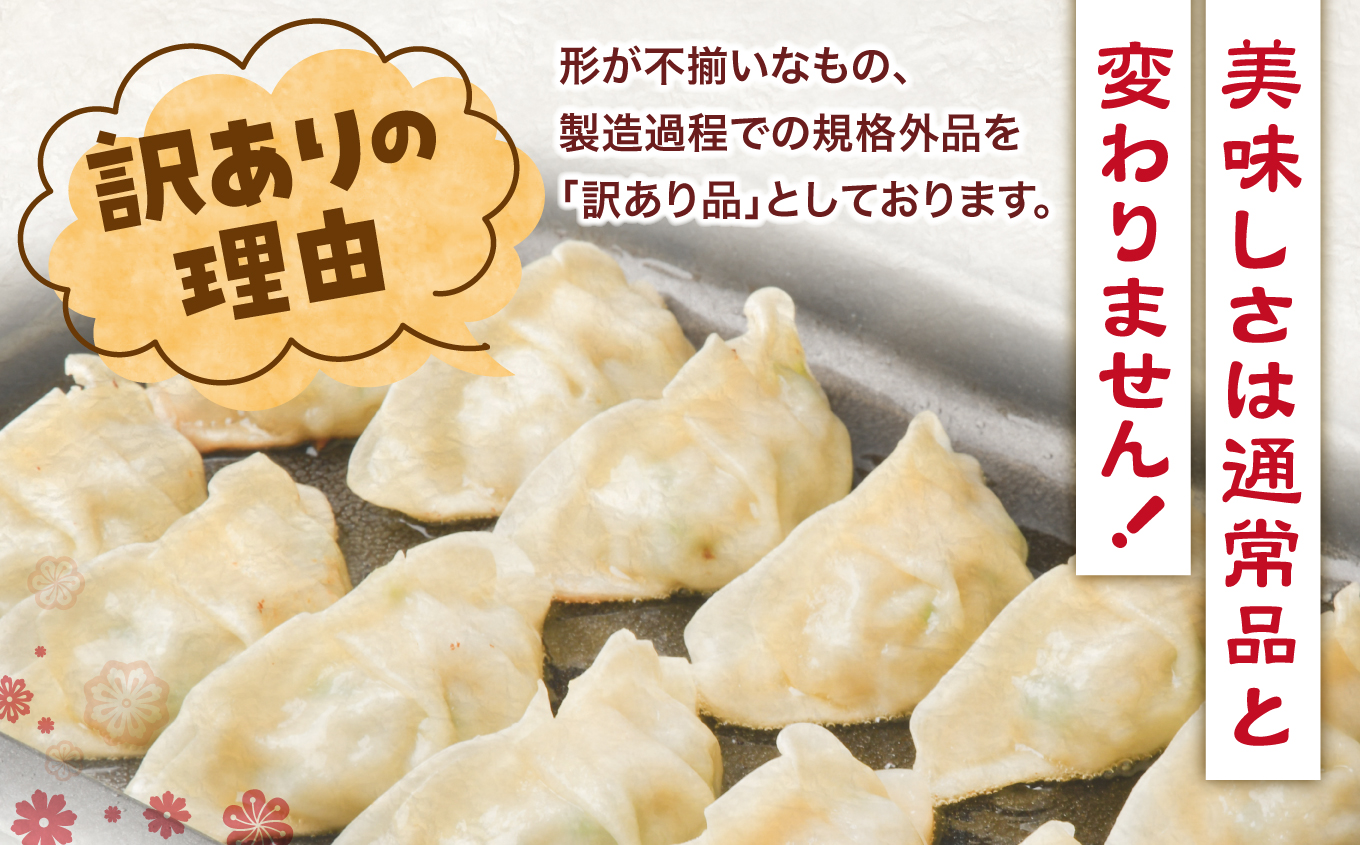 【訳あり】こだわり 本格 生餃子 100個(20人前) 味の匠 訳あり 100個