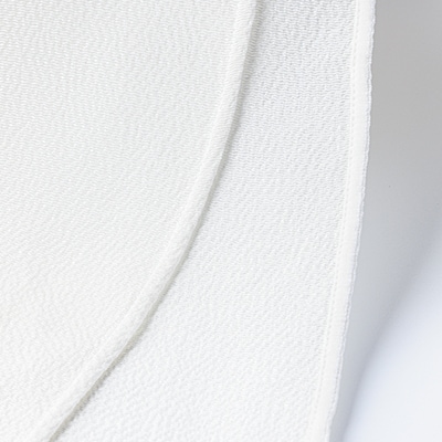 丹後ちりめん「ちりめん美人」シルクボディタオル ホワイト　肌に優しいシルク100%　京都与謝野町より【1605754】