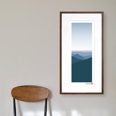 ふるさと納税 綾部市 ＼注目の和紙アート/ 【絵画】弥山　額装サイズ300mmx600mm　阿波紙 |  | 01