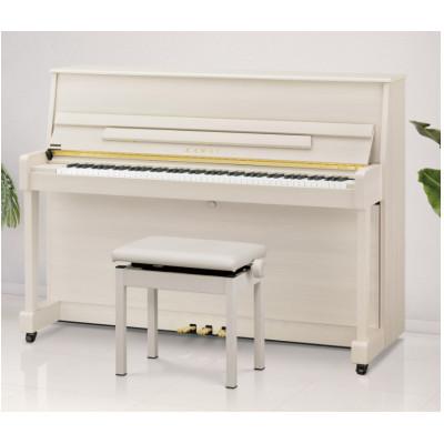 ふるさと納税 磐田市 【ピアノ】カワイ KAWAI の新品アップライトピアノNF-15(ホワイトメイプル色)