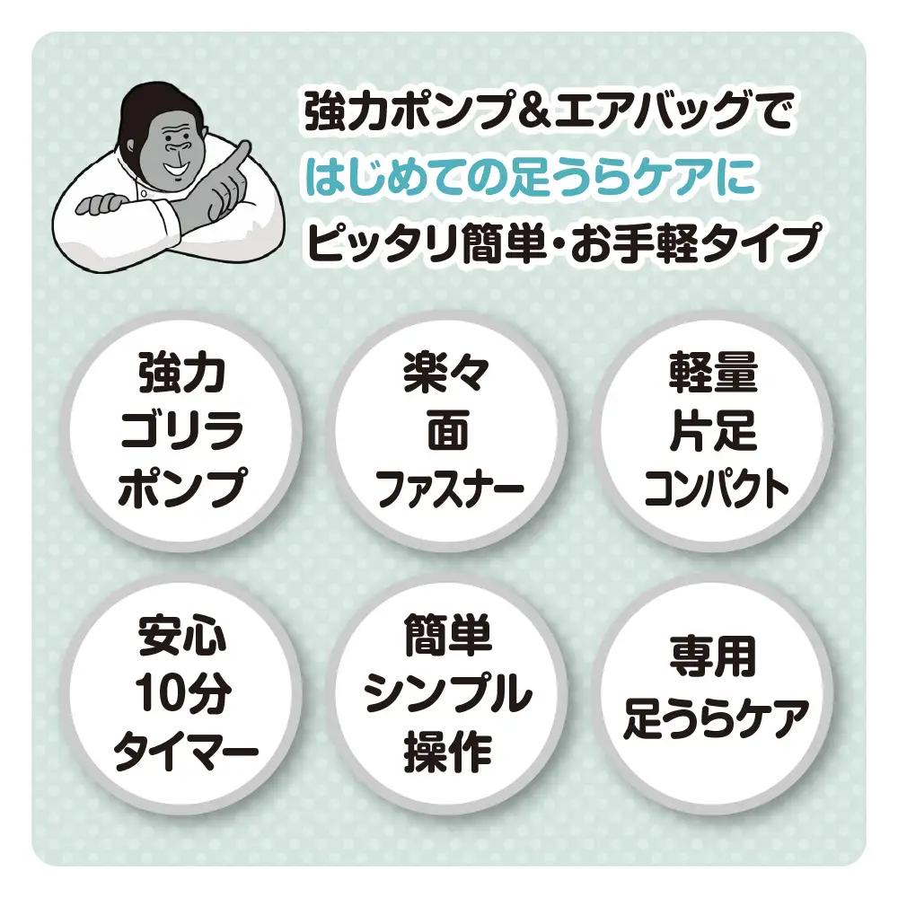 ゴリラのひとつき マッサージ(グレー) マッサージ ケア