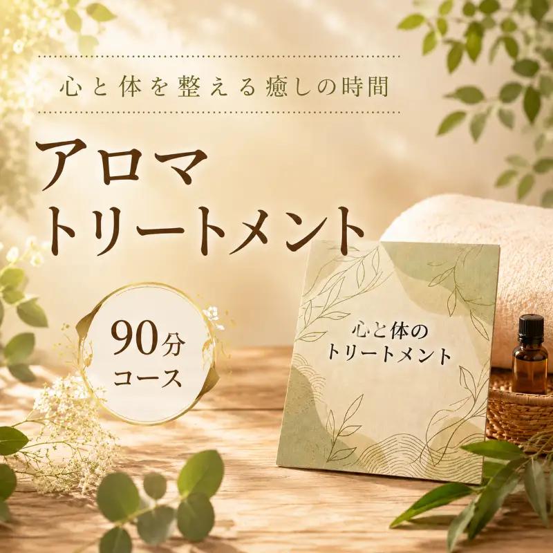 心と体のトリートメント 90分コース マッサージ アロマ