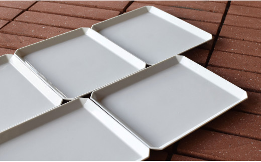 1616/ TY Square Plate 200 White 5枚セット 有田焼 器 皿 白 ホワイト A35-228