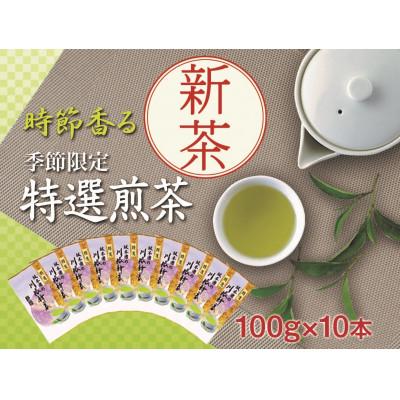 ふるさと納税 川根本町 坂本園の新茶 静岡川根茶　100g×10本【5月中旬〜6月末発送】