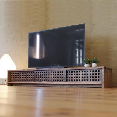 ふるさと納税 大川市 テレビボード　古都　3枚引戸　Lタイプ　琥珀色　174x45x29　大川市　WAプラス |  | 01