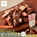 【ふるさと納税】【レビューキャンペーン実施中】【牧場直送】【全3回定期便】味付肉ビーフマリネ 赤ワインマリネ2個 / 希少部位 ブランド牛 和牛 黒毛和牛 / 佐賀県/有限会社佐賀セントラル牧場[41ASAA179]