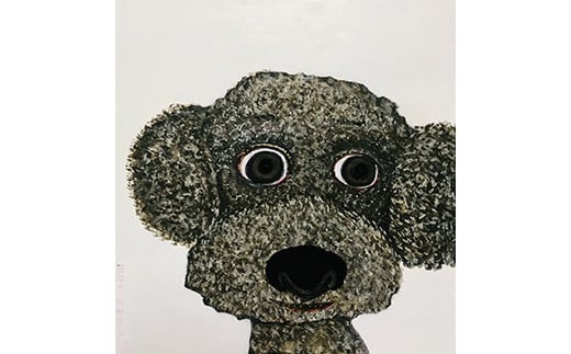 アーティストが『愛しいペットのポートレート』描きますサムホールサイズ スクエア 227×227mm【アート サムホールサイズ　油絵 横井山泰 美術 作家  227×227mm スクエア 神奈川県 小田原市 】 142069_DK002