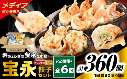 【全6回定期便（毎月）】チーズ餃子セット（宝永餃子 15個入×2袋＆チーズ餃子 15個入×2袋）合計1.5kg　T004-T02-04