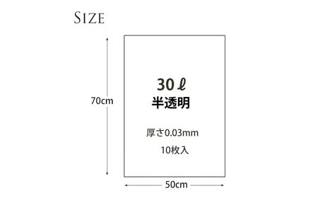 ＼レビューキャンペーン中／袋で始めるエコな日常！地球にやさしい！ダストパック　30L　半透明（10枚入）×20冊セット　愛媛県大洲市/日泉ポリテック株式会社[AGBR049]エコごみ袋ゴミ箱エコごみ袋