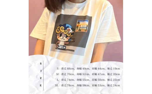 しんじょう君 夜明け ものがたり Tシャツ ホワイト×グレー Lサイズ 須崎 高知県 高知  全2色 全4サイズ FO017