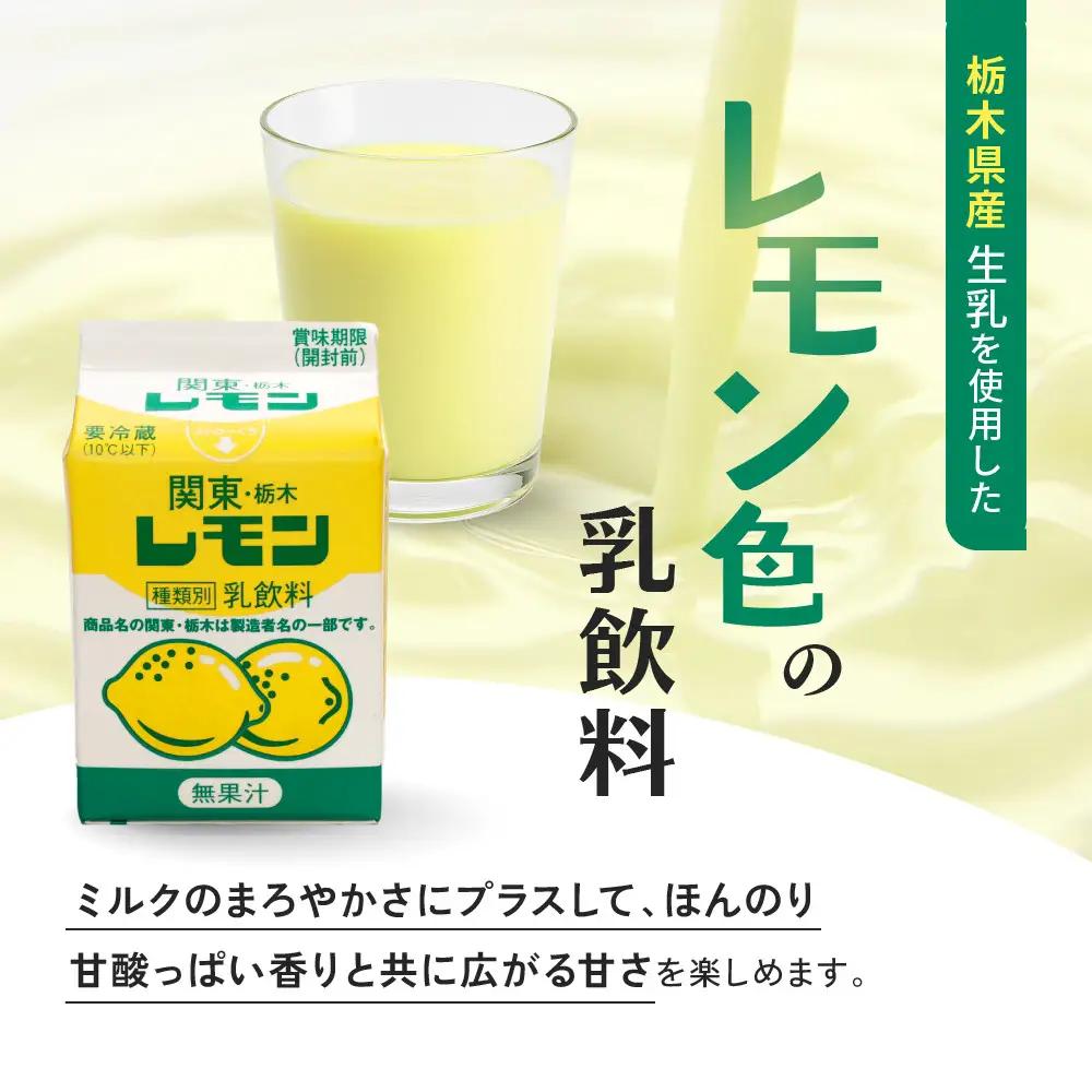 関東・栃木レモン入り乳飲料セット ｜ 栃木乳業 レモン牛乳 生乳 ヨーグルト 栃木市