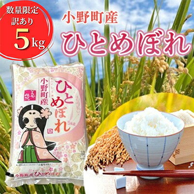 【ふるさと納税】令和7年産福島県小野町産ひとめぼれ　5kg　精米_ 米 ひとめぼれ 精米 福島県 小野町 ご飯 美味しい 人気 5kg 【1630012】