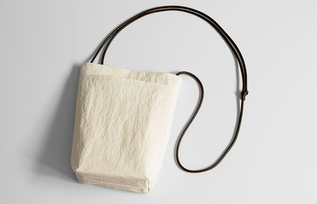 【スピード発送】ミニショルダーバッグ KONBU(R)【アイボリー 撥水素材 ナイロン生地 日本製 軽量 ファッション】