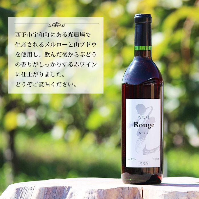 光ワイン（「赤」2本セット） 「赤」2本セット（寄附額26,000円）