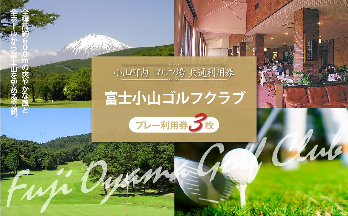 
                  富士小山Ｇ・Ｃ プレー利用券 4000円分×3枚 | ゴルフ場 共通利用券 ゴルフ プレー券 利用券 ゴルフ場利用券 golf ゴルフボール ゴルフクラブ ゴルフプレー券 静岡県 小山町
                