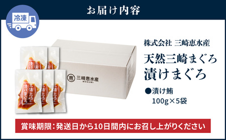 B12-012 手軽にタンパク質！まぐろ漬け丼のもと 100g×5袋 解凍するだけご飯にのせるだけ 冷凍ストックOK