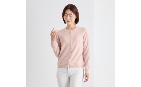 ベビーカシミヤ　カーディガン　レディース　Mサイズ　【ピンク】 【178006-3】 ｶｼﾐﾔ 天然素材 ｾｰﾀｰ 服 国産 国内製造 ﾍﾞﾋﾞｰｶｼﾐﾔ