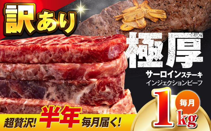 
【全6回定期便】【訳あり】サーロインステーキ 牛肉 1kg 訳アリ 肉 ギフト ジューシー やわらか 人気 バーベキュー BBQ キャンプ 横須賀【コロワイドMD神奈川工場】 [AKAH012]
