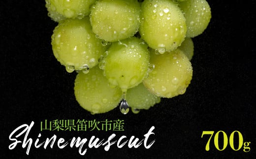 【2026年発送★先行予約】シャインマスカット 1房 700g 山梨県笛吹市産 235-001-26y
