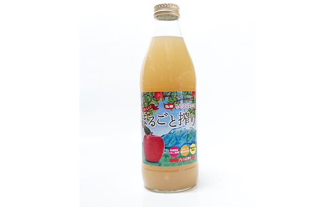 無添加りんごジュースまるごと搾り詰め合わせ 1L×6本【青森県産りんご】【飲料類・果汁飲料・りんご・アップルジュース】