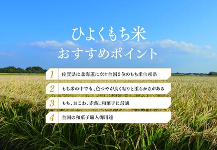 令和5年産 佐賀県産ひよくもち米5kg 【もち米 餅米 ヒヨクモチ 10kg 年末 餅つき 赤飯 おこわ おはぎ】(H015158)