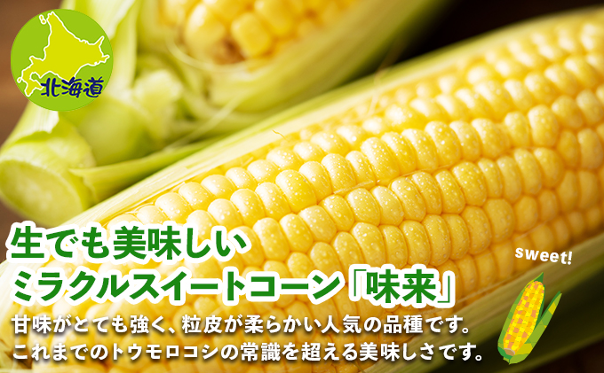北海道 倶知安町 とうもろこし 味来 みらい 北海道 5kg 2Lサ