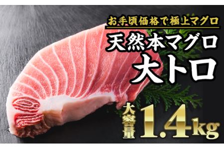 天然本マグロ 大トロ 大満足1kg CH-f-71