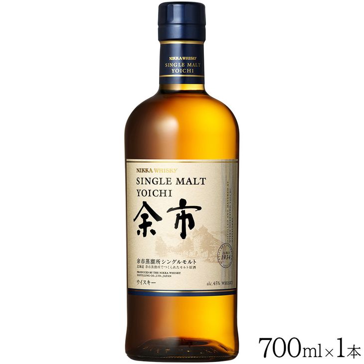 【ふるさと納税】 ニッカウヰスキー　シングルモルト余市　700ml｜栃木県さくら市 ウィスキー お酒 酒 ハイボール お湯割り 水割り ロック 飲む 国産 洋酒 ジャパニーズ ウイスキー 蒸溜所 家飲み 洋酒 アルコール 贈答 ギフト 贈り物