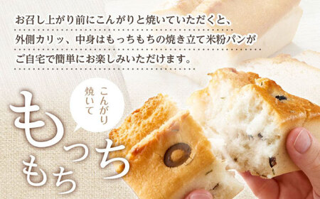 グルテンフリー 米粉パンの2種（プレーン、オリーブ＆ローズマリー）食べ比べセット[BACW013]パン