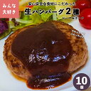 【ふるさと納税】ハンバーグ みんな大好きハンバーグ 10個セット（ビーフ・ポーク） 父の日 ギフト