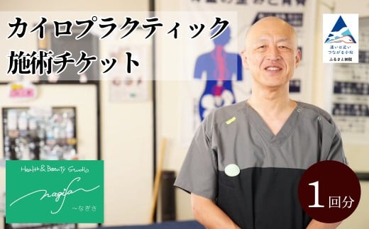 カイロプラクティック施術 (60分) 1回券 利用券 チケット 整体 マッサージ 小松市 【Health＆Beauty Studio nagiSa～なぎさ】