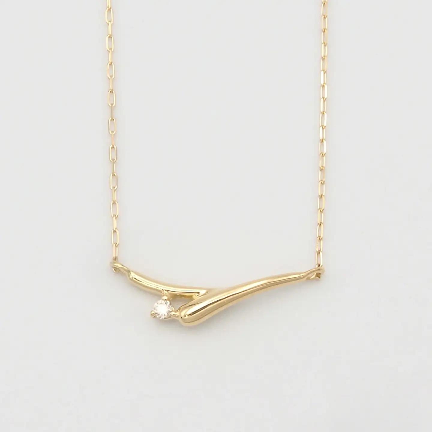 K18 0.01ct ダイヤモンド ペンダントネックレス HH-019748 SWBT014-k18
