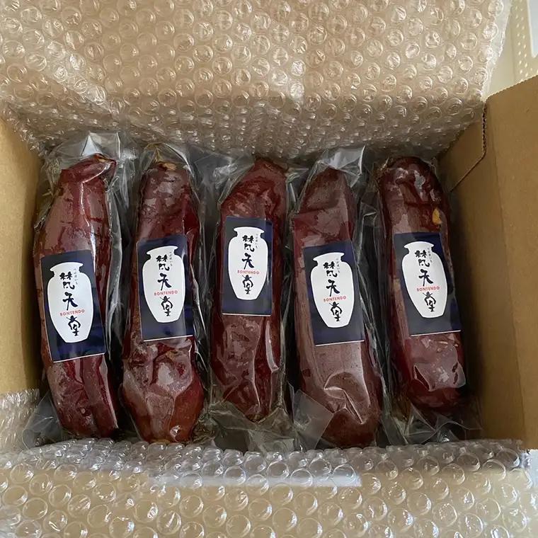 つぼ焼いも 梵天堂「冷凍焼き芋」熟成紅はるか1kg（5～7本）