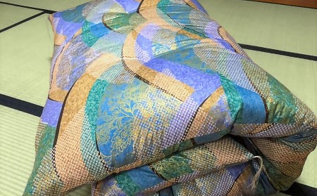 【浅井ふとん店】昭和レトロなコットン敷布団/シングル・ブルー