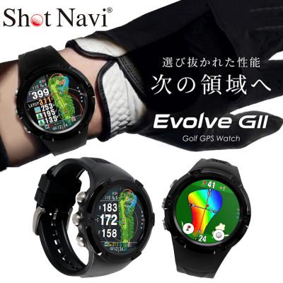 ふるさと納税 深谷市 Shot Navi Evolve GII ブラック　【ショットナビ】ゴルフ 距離計 GPS ウォッチ