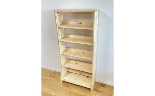 北欧パイン無垢　本棚（B５サイズ）　横幅51～60cm