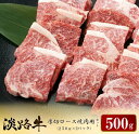 【ふるさと納税】淡路牛 厚切ロース焼肉用カット 500g（250g×2パック）